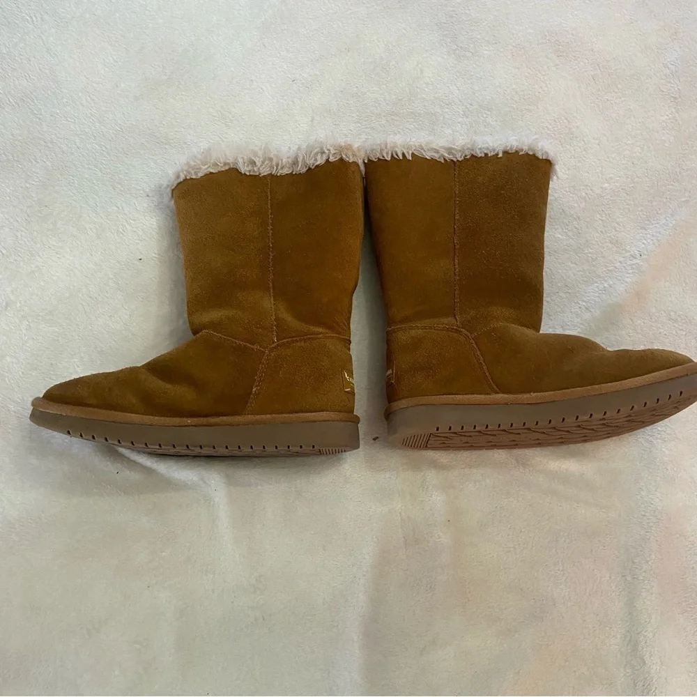 Koolaburra by UGG Kids Suede Button Tall Boots Kinslei